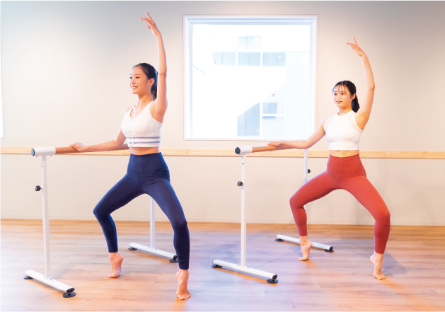 豊富な知識に基づきクライアントの体調や状態を確認しなが最適なレッスンメニューを提案